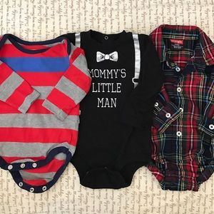 One Pieces - 👶🏻 3-pk Boy Onesies 👶🏻 One Pieces - 👶🏻 3-pk Boy Onesies 👶🏻
