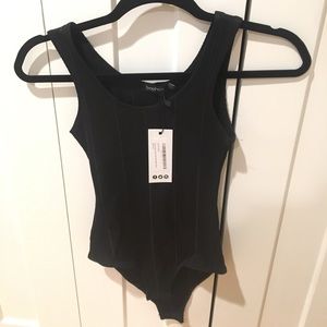 NWT BLACK bodysuit