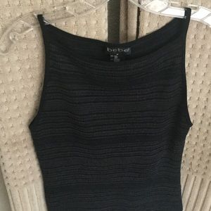 Sexy black stretchy Bebe tank top