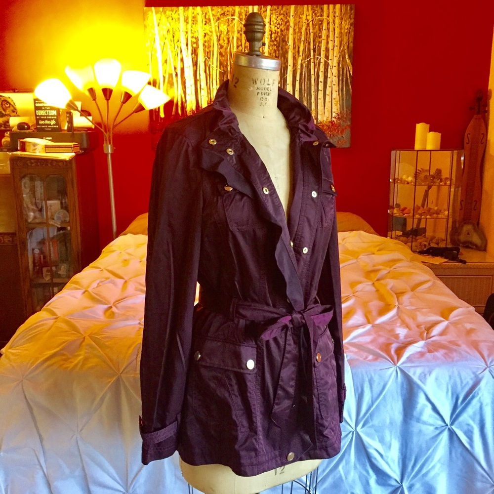 White House Black Market purple blazer jacket