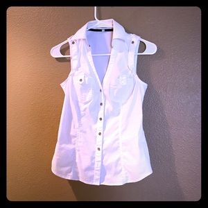 Express Design Studio sleeveless button down