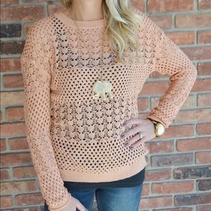 Peach Knit Sweater