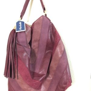 Burgundy leather Hand bag