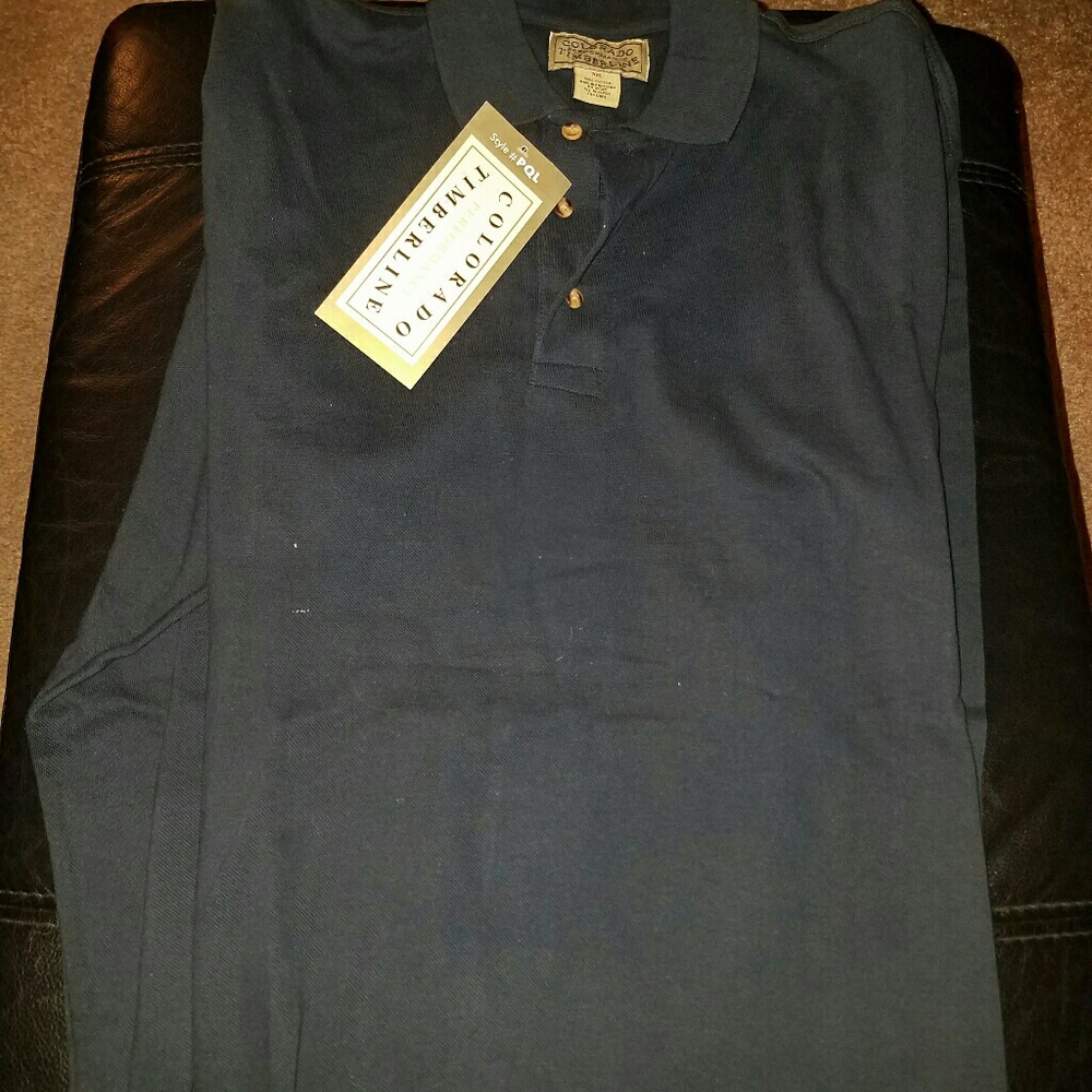 Men's Polo style long sleeve shirt