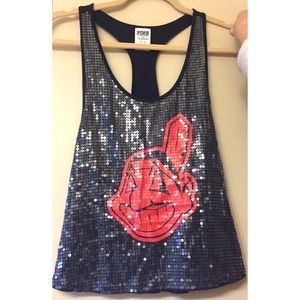 PINK Cleveland Indians Sequin Tanktop