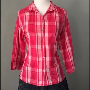 Pink No-Iron Top by Studio Works Petite Medium