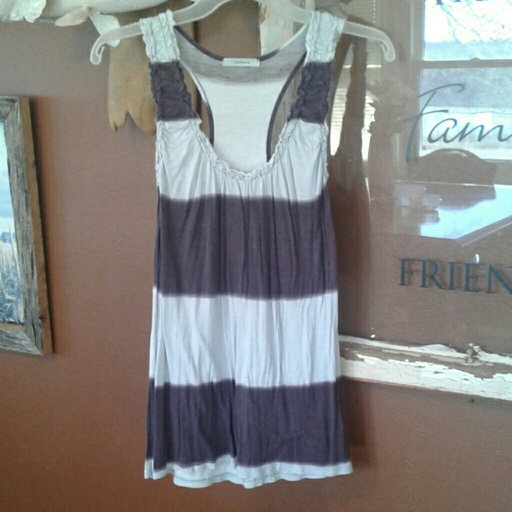 Dark purple and lavender racer back tank