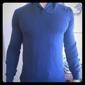 J Crew Cotton Shawl Collar Sweater