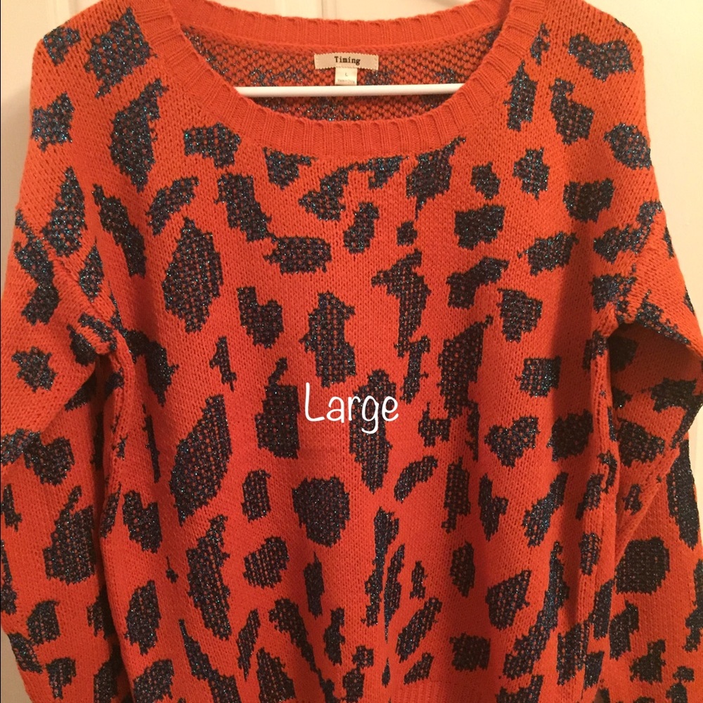 Cheetah Print Sweater