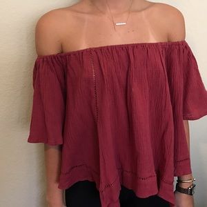 Nordstrom Off The Shoulder Shirt