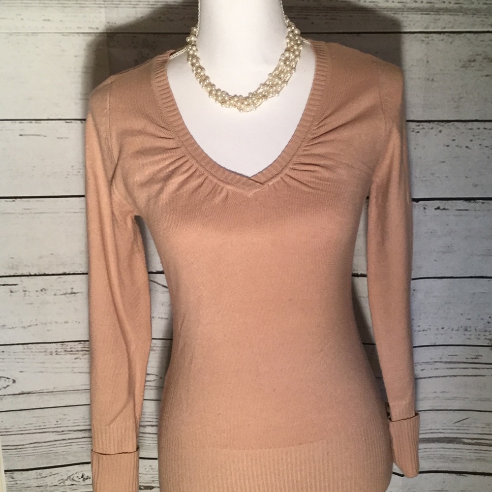 Long sleeve camel shirt by takeoui