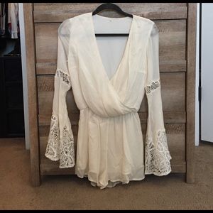 Francesca's Creme/Ivory Romper