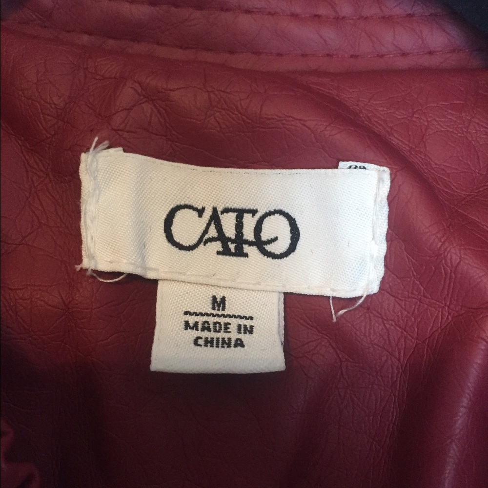 Red leather jacket - Picture 2 of 2