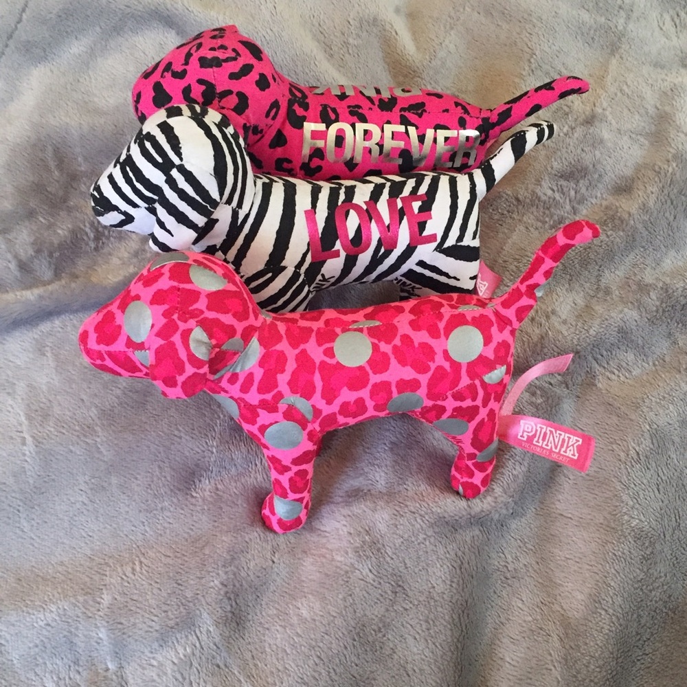 Victoria's Secret Pink dogs.