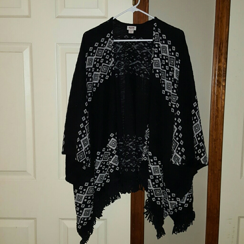 Black Mossimo Poncho