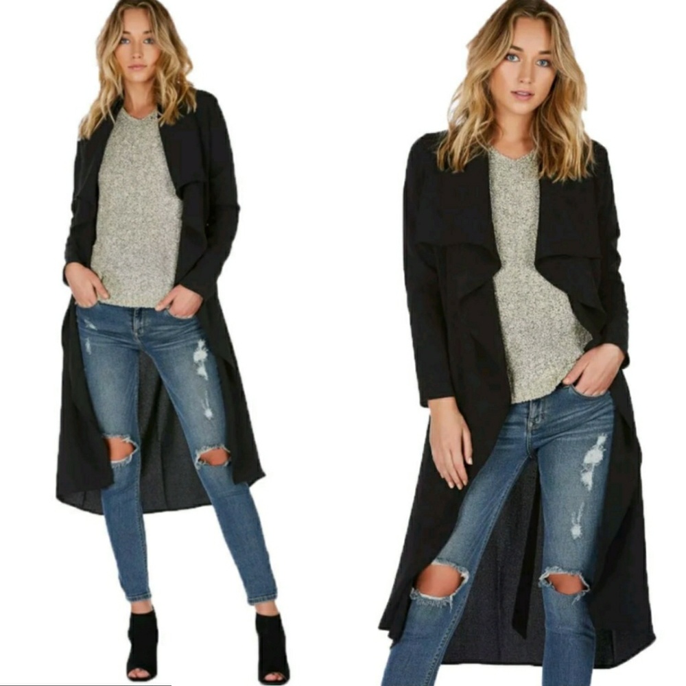 ⭐Chic Suedette Waterfall Maxi Duster