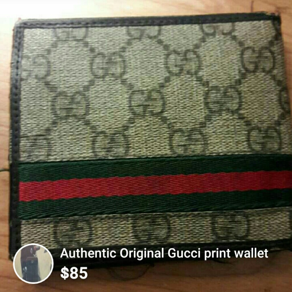 Authentic gucci wallet