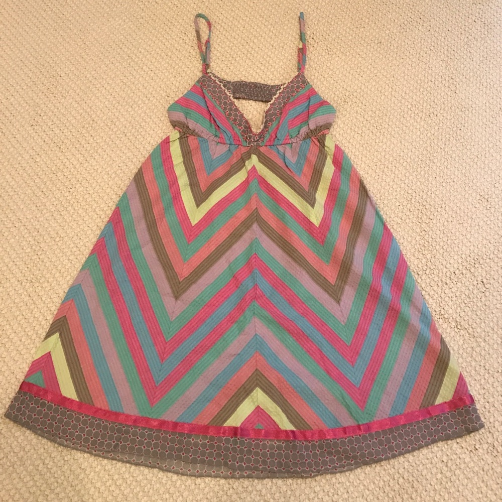 Free People multi-colored striped tank tunic - XS