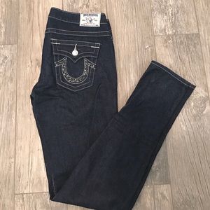 True Religion skinny leg jeans. Like new