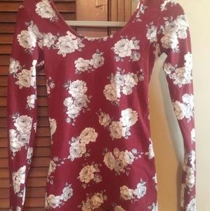 Long sleeve floral shirt