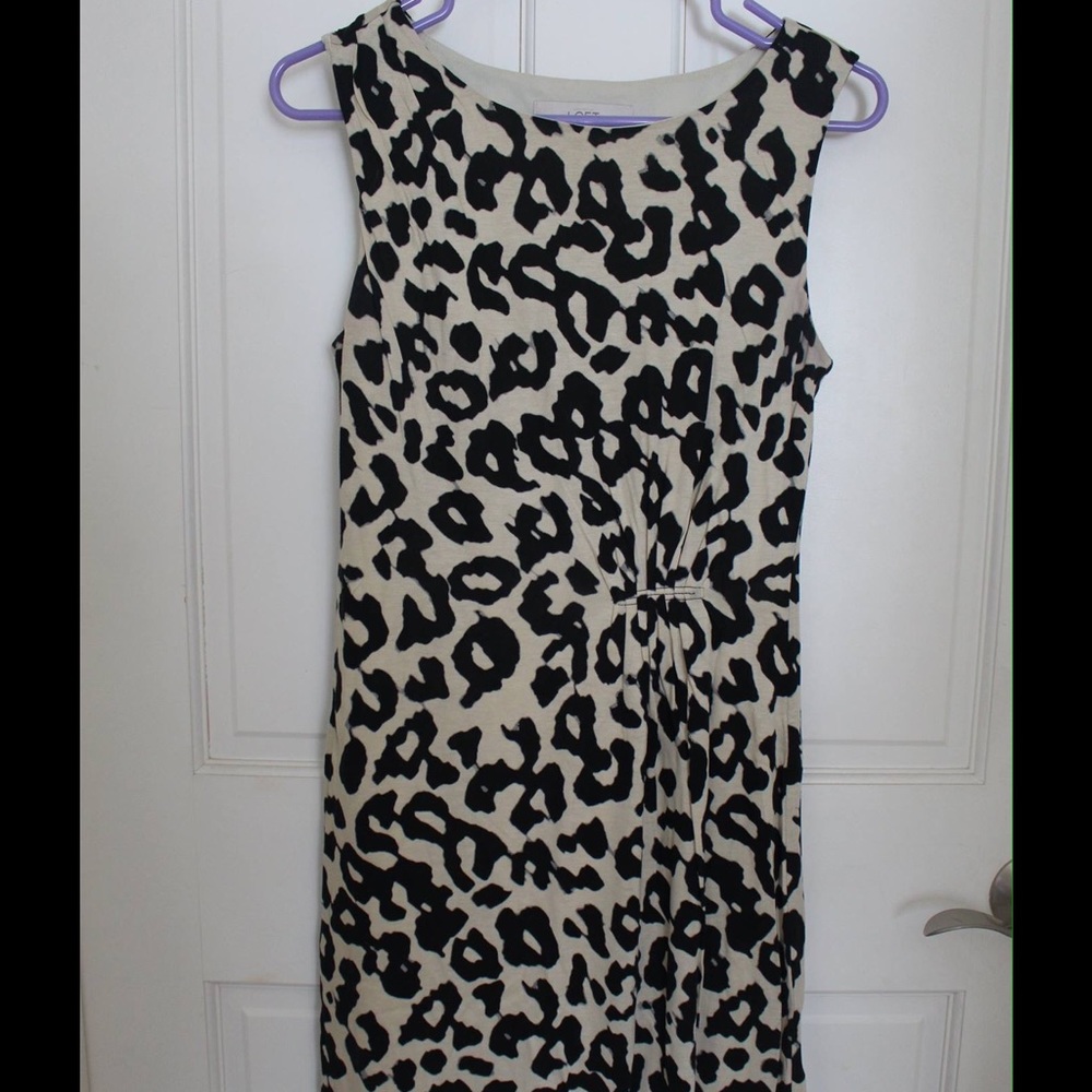 Animal Print LOFT Dress EUC
