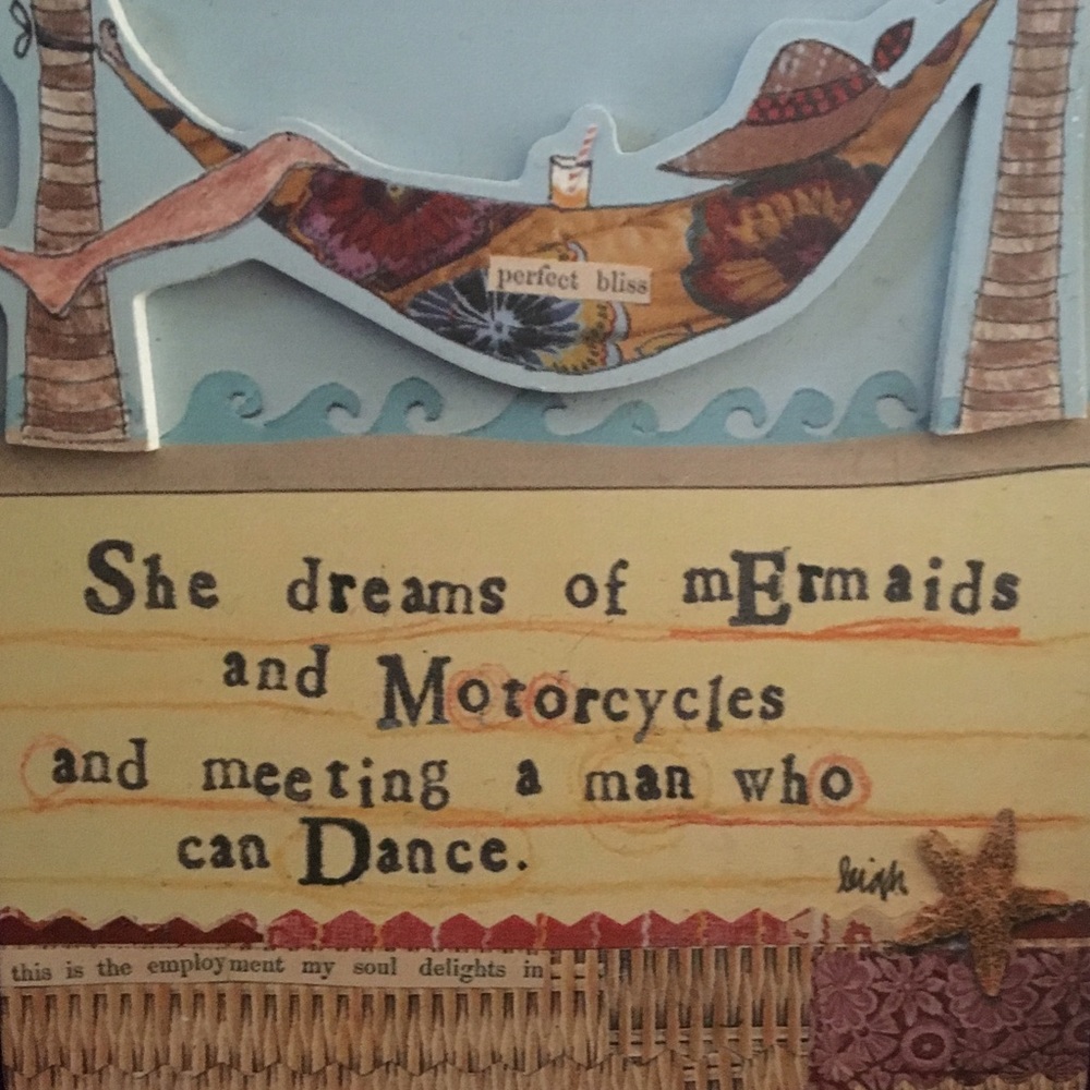 Curly Girl Design Wood Hanging Wood Plaque