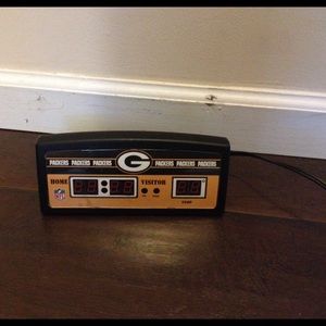Green Bay packer clock