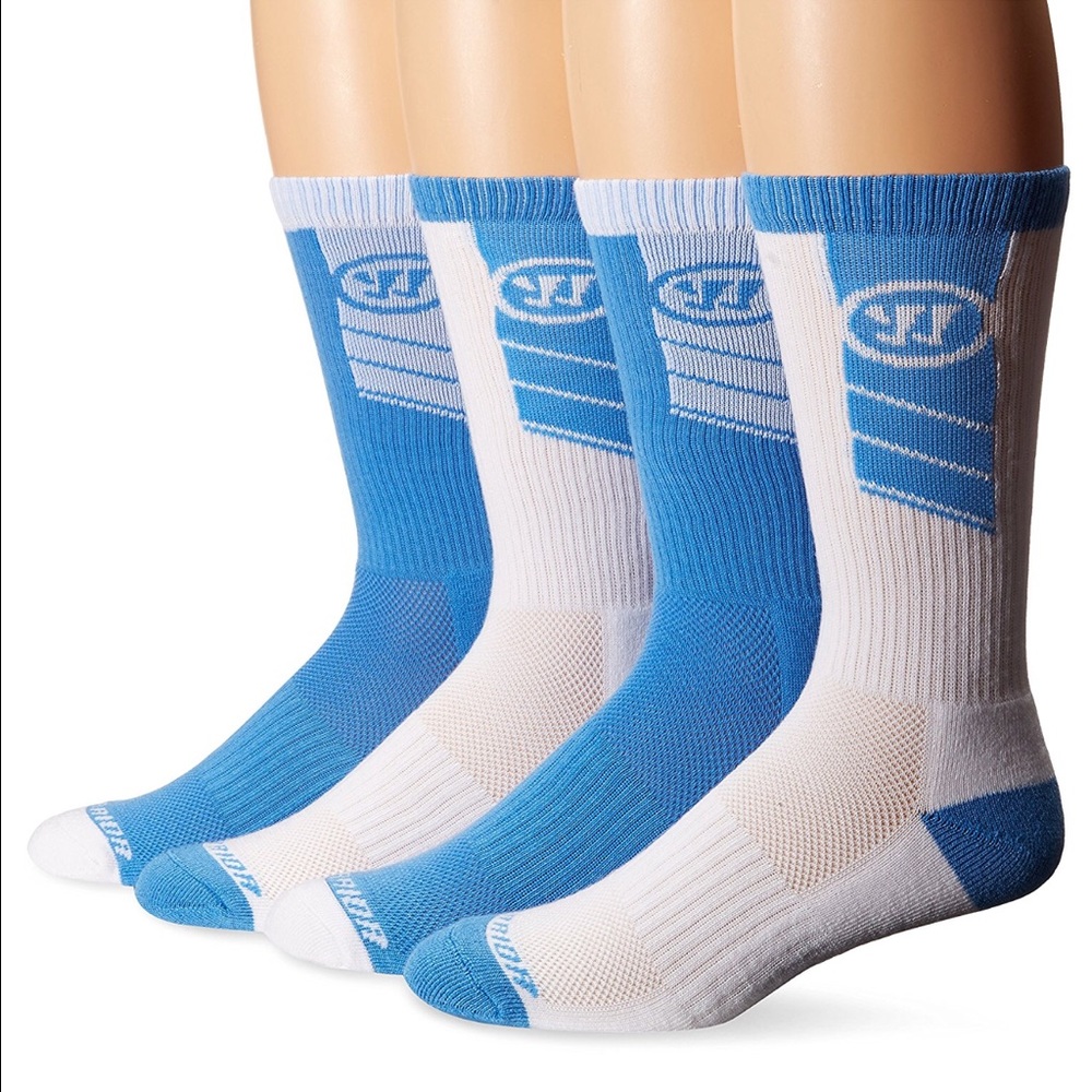 Warrior Unisex 4-Pair Home and Away Crew Sock