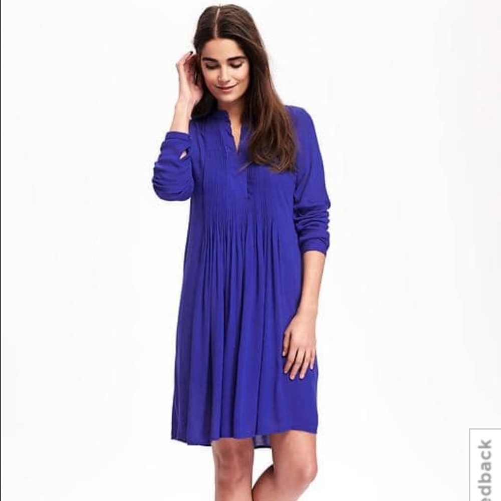 Old Navy Pintuck Swing Dress