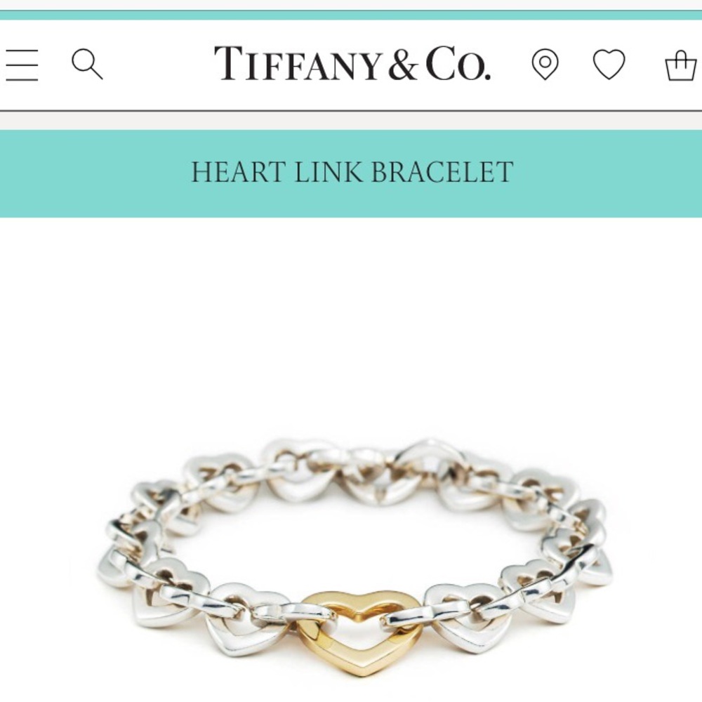 TIFFANY & Co. 18K GOLD & STERLING SILVER BRACELET