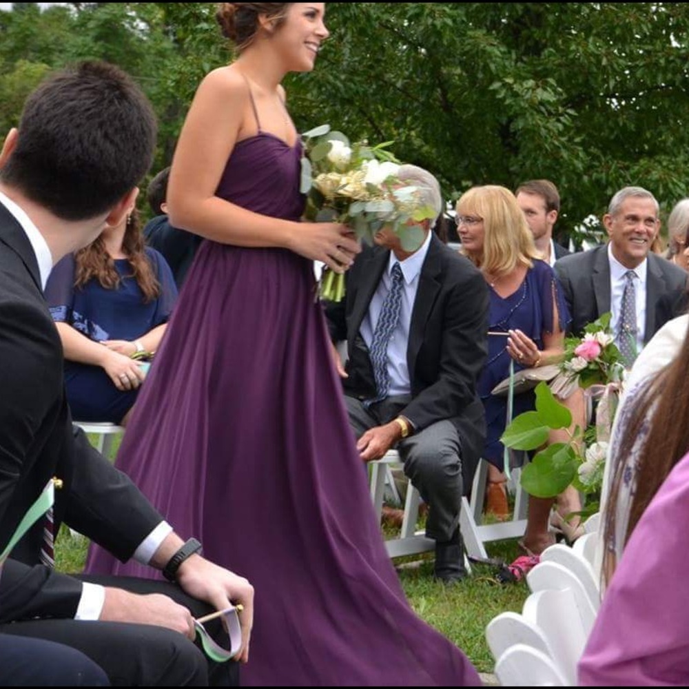 LIKE NEW. Alfred Angelo 7361. grape.