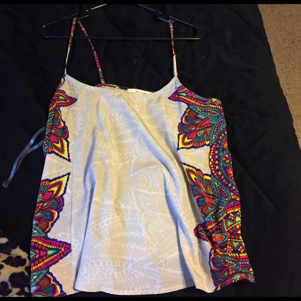 Feathered tank top