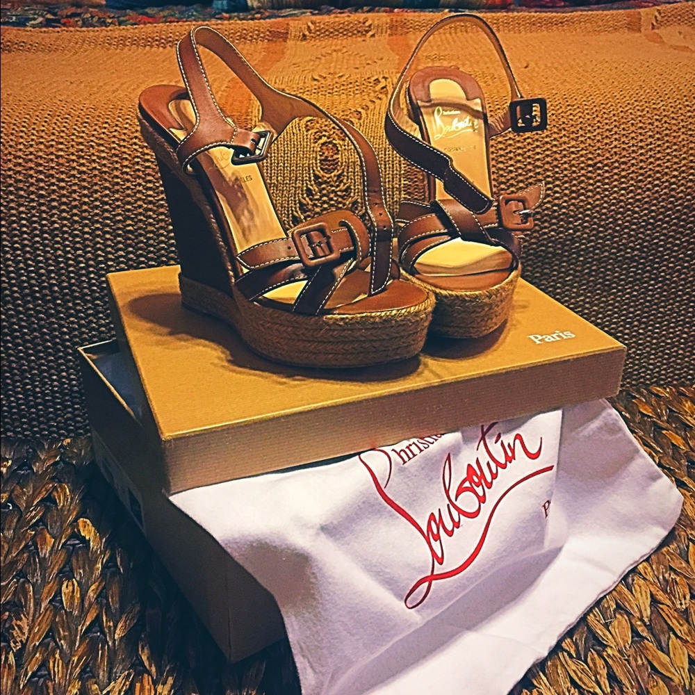 Louboutin Zero Problem Espadrille Wedge
