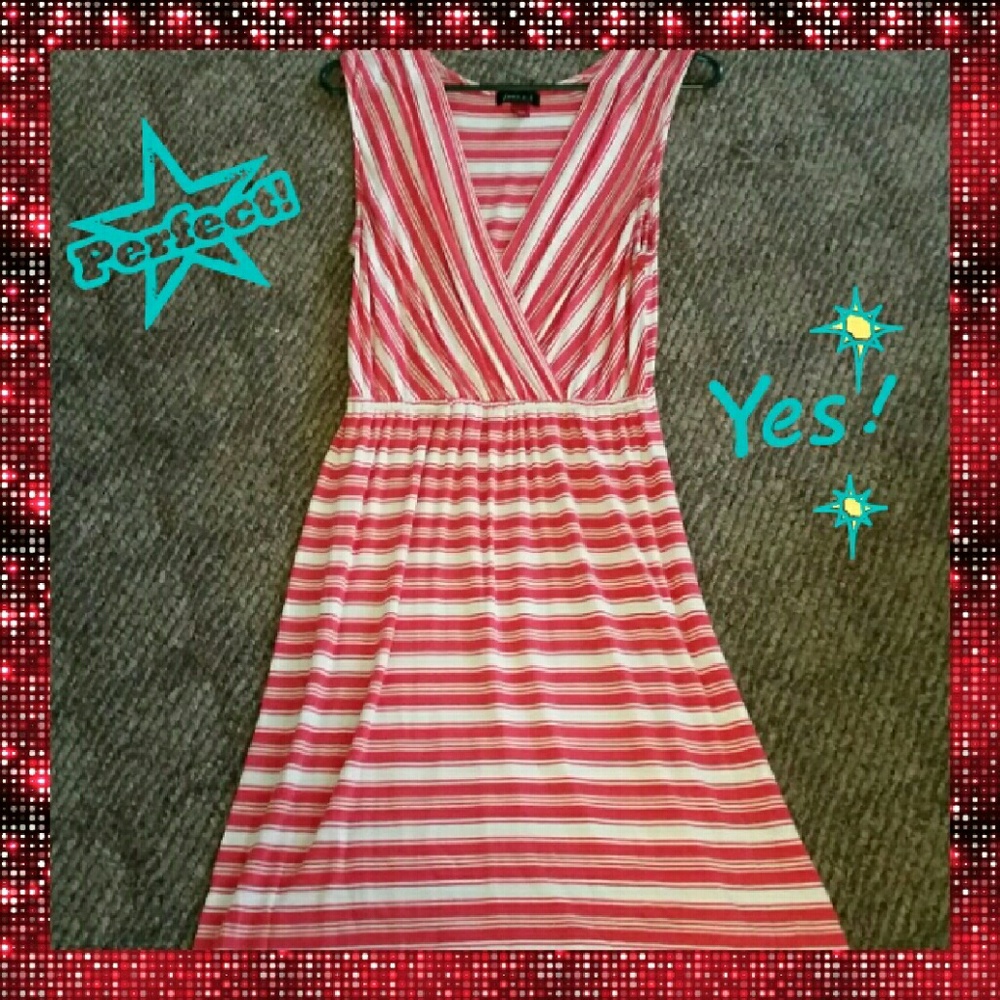 V-neck 3/4th length dress