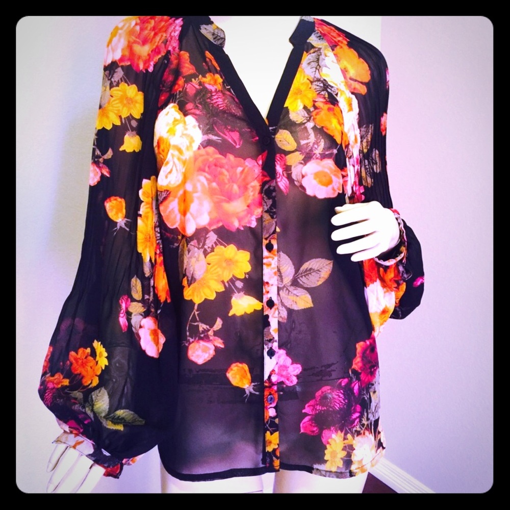 Worthington blouse flowers