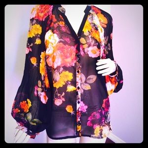 Worthington blouse flowers