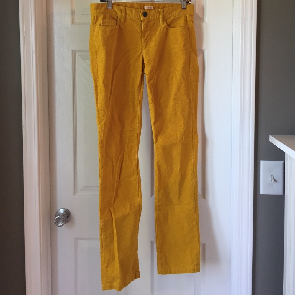 J Crew gold matchstick cords, size 27R