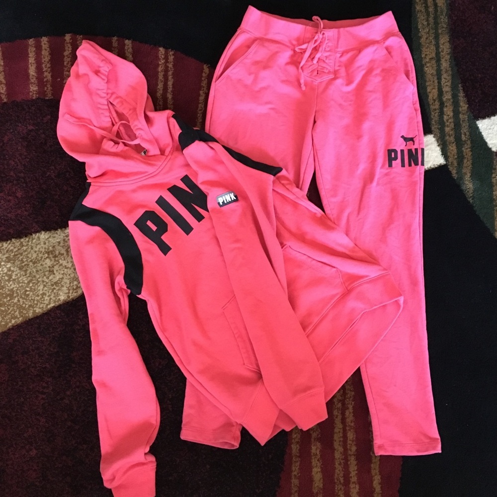 Pink sweat suit