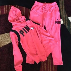 Pink sweat suit