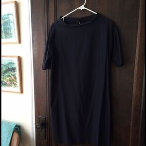 COS Dark Blue Cocoon Dress