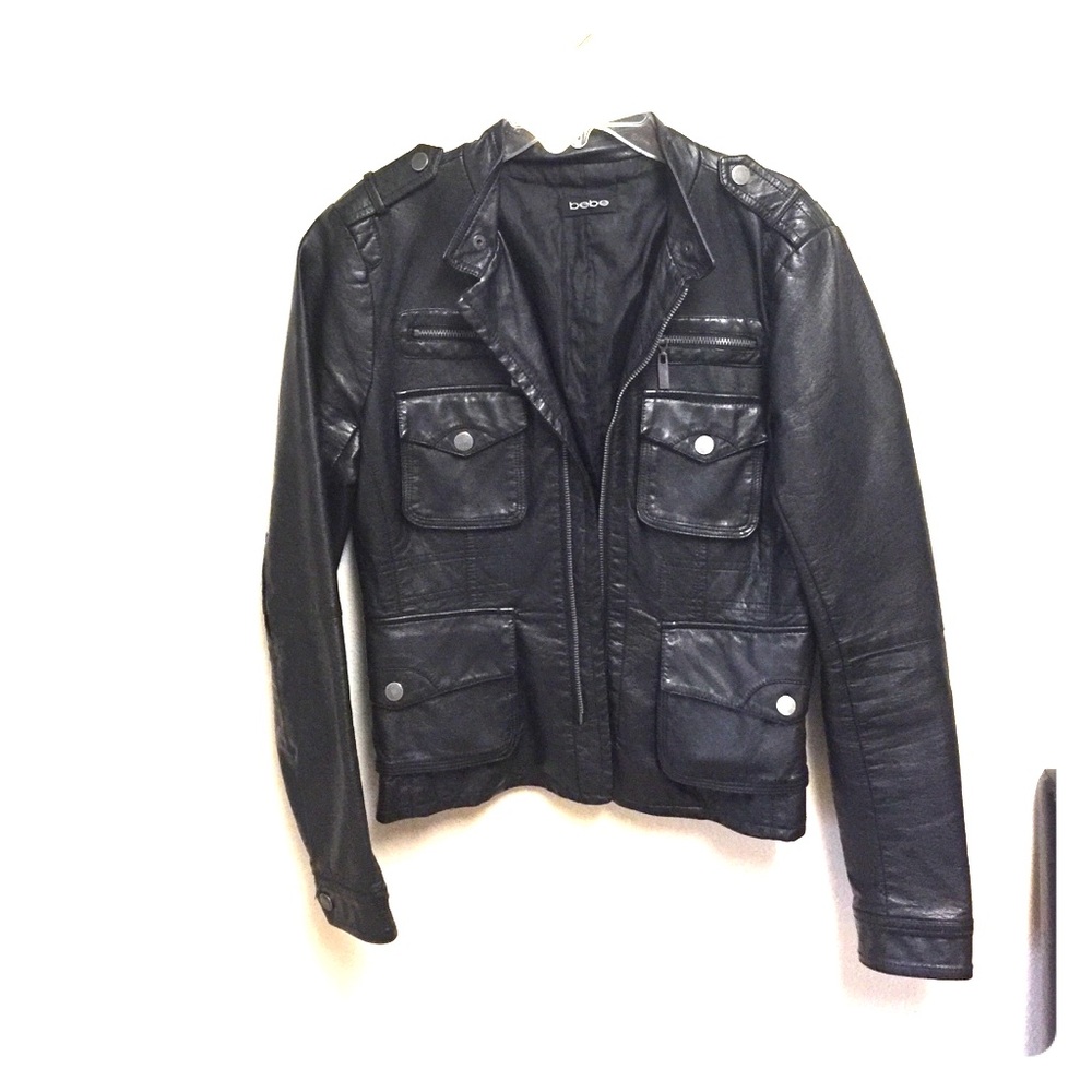 Bebe leather jacket
