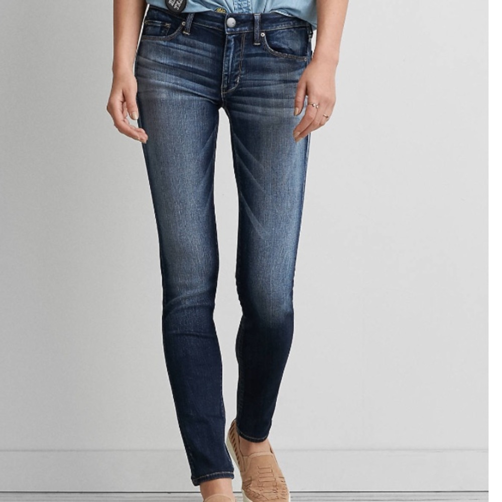 Mid rise skinny jeans