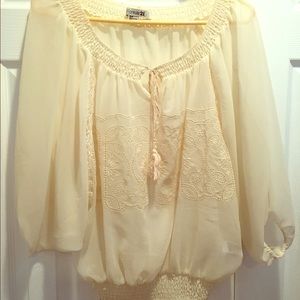 Cream blouse