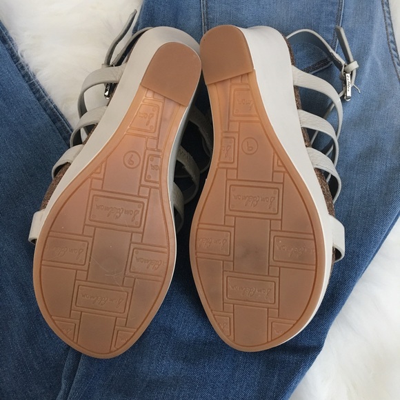 Sam Edelman Gray Leather Wedges - Picture 3 of 4