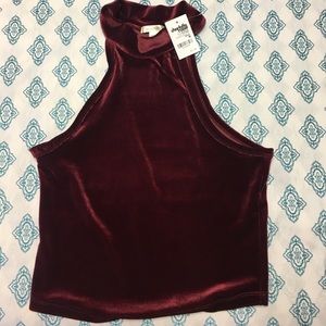 NWT Red Velvet Crop Too