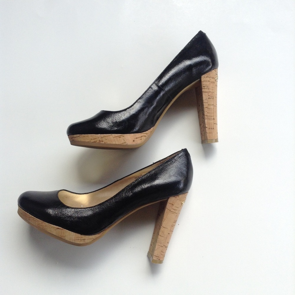 ⚡️SALE⚡️Michael Kors Patent Leather Cork Heels.