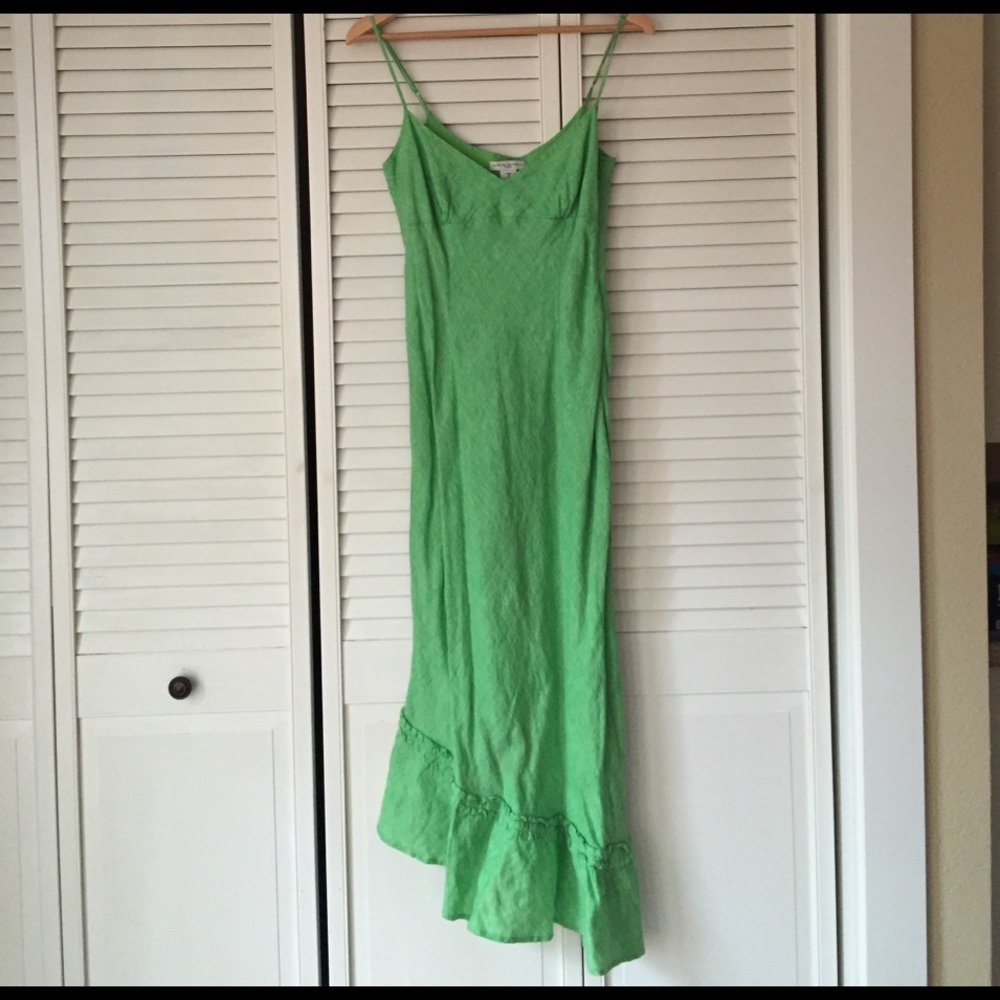 Banana Republic Asymmetrical Linen Dress