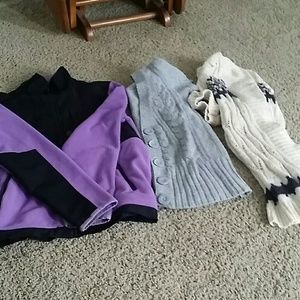 Sweatshirt and cover ups