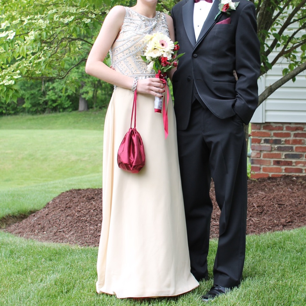 Cream/Sand/Nude Prom Dress