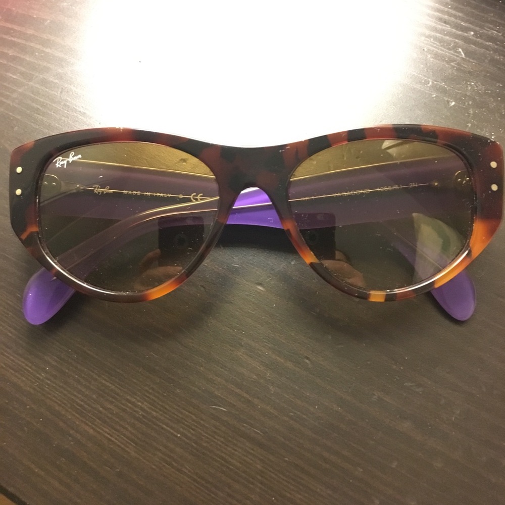 Ray-Ban Cat Eye Aviators Purple/Tortoise